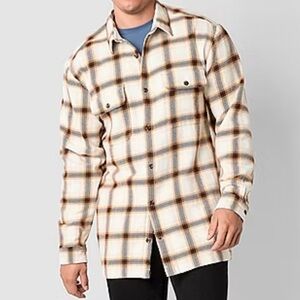 Mutual Weave Mens Big and Tall Midweight Shirt Jacket